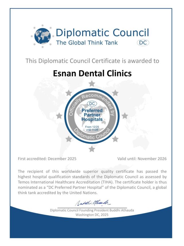 Certificate DC_Esnan Dental Clinics Certificate DC_Esnan Dental Clinics